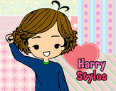 Coloring page Harry Styles painted byVANESSA