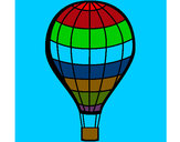 Coloring page Hot-air balloon painted byjanja