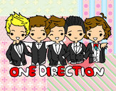 Coloring page One direction painted byVANESSA