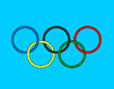 Coloring page Olympic rings painted byaliana