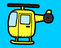 Helicopters coloring page