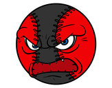 Coloring page Angry ball painted byAnne