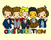 Coloring page One direction painted byDanna