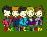 Coloring page One direction painted byemily