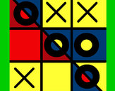 Coloring page Tic-tac-toe painted bymack