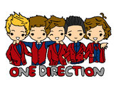 Coloring page One direction painted byanna