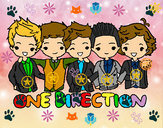 Coloring page One direction painted byaves