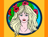 Coloring page Princess of the forest 2 painted bymajja
