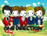 Coloring page One direction painted byJeremy