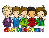 Coloring page One direction painted bymegan
