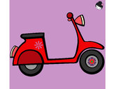 Coloring page Vespa painted byyolayola