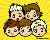 Coloring page One Direction 2 painted byAlexis