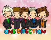 Coloring page One direction painted byAlexis