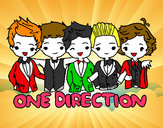 Coloring page One direction painted byleonna