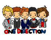 Coloring page One direction painted byavery