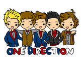 Coloring page One direction painted bylemon