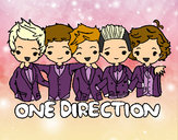 Coloring page One direction painted bymikayla