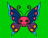 Coloring page Emo butterfly painted byGinger
