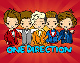 Coloring page One direction painted byVanisa