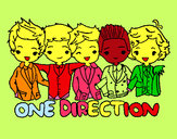 Coloring page One direction painted bydanish