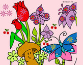 Coloring page Fauna and Flora painted byFilia