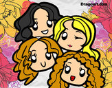 Coloring page Little mix painted bydramaqueen