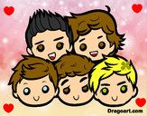 Coloring page One Direction 2 painted bysarah