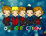 Coloring page One direction painted byPipe