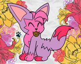 Coloring page Little wolf painted bypatty19