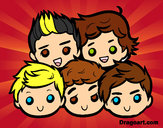 Coloring page One Direction 2 painted byLauren 