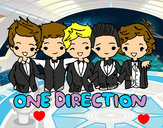 Coloring page One direction painted byKatelyn