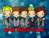 Coloring page One direction painted byLauren 