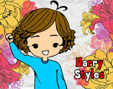 Coloring page Harry Styles painted byVANESSA