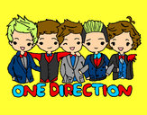 Coloring page One direction painted byChloe