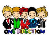Coloring page One direction painted byJustine