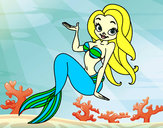 Coloring page Sexy Mermaid painted byChloe