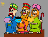 Coloring page The Three Wise Men painted byJustine
