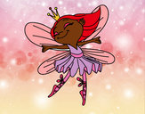Coloring page Fairy with wings painted byfancypants