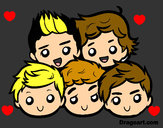 Coloring page One Direction 2 painted bybernadette