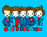 Coloring page One direction painted bybunty