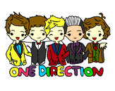 Coloring page One direction painted bykiana