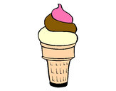 Coloring page Soft ice-cream painted bypenguin