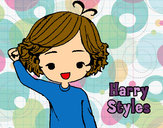 Coloring page Harry Styles painted byEmeclair