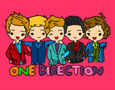 Coloring page One direction painted byEmeclair