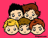 Coloring page One Direction 2 painted byAnny1D