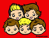 Coloring page One Direction 2 painted bycreole