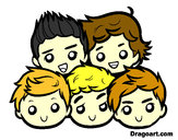 Coloring page One Direction 2 painted bymorgbruni1