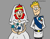 Coloring page Royal wedding painted bykourichi23