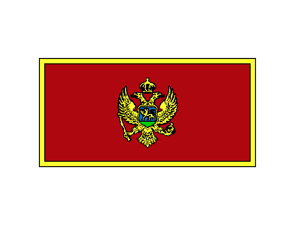 Flag of Montenegro.