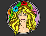 Coloring page Princess of the forest 2 painted byPhoebe